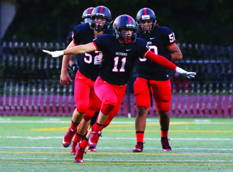 Mike+Mapes+16+celebrates+a+sack+during+the+football+teams+44-23+victory+against+Jefferson+High+School+Sept.+4.+Credit%3A+Harvard-Westlake+Athletics+Department%2C+used+with+permission.