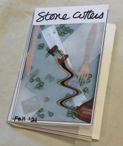 The fall 2021 edition of the Stone-Cutters magazine, pictured against a plain background, is now available for student viewing. 