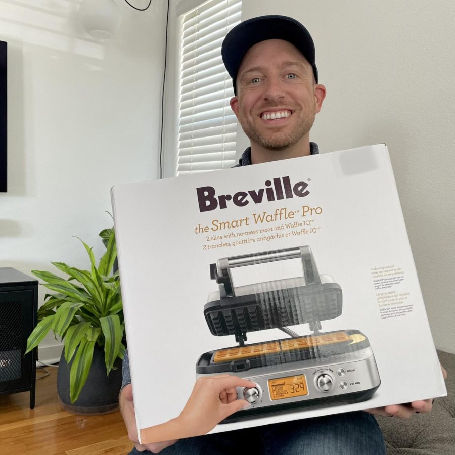 After winning the bonus round with the phrase Waffle Iron, Cardin purchased a new waffle iron with his prize money.