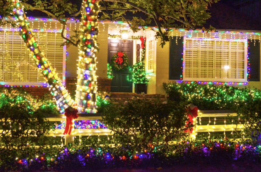 Many members of the Studio City community choose to decorate the fronts of their homes with bright and colorful lights throughout the holiday season.