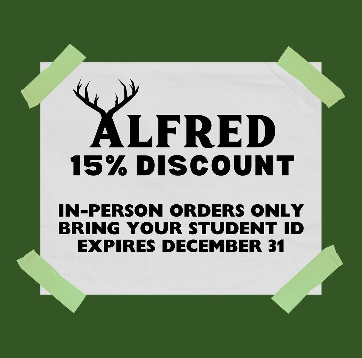 Prefect+Council+announced+the+Alfred+Coffee+student+discount+in+an+email+to+upper+school+students.+