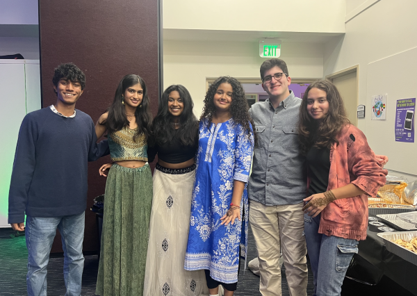 South Asian Student Alliance (SASA) leaders and club members stand together at the Diwali celebration. The festival took place in Chalmers on Nov. 18.