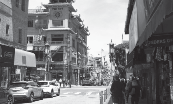 “Chinatown” by Claire Wu ’24 was one of the winners in photography.