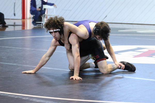 Alec Avedissian 25 looks to break an opponents hold. The wrestling team has lost two of five dual meets this year, and is now looking to have success in Mission League individuals.
