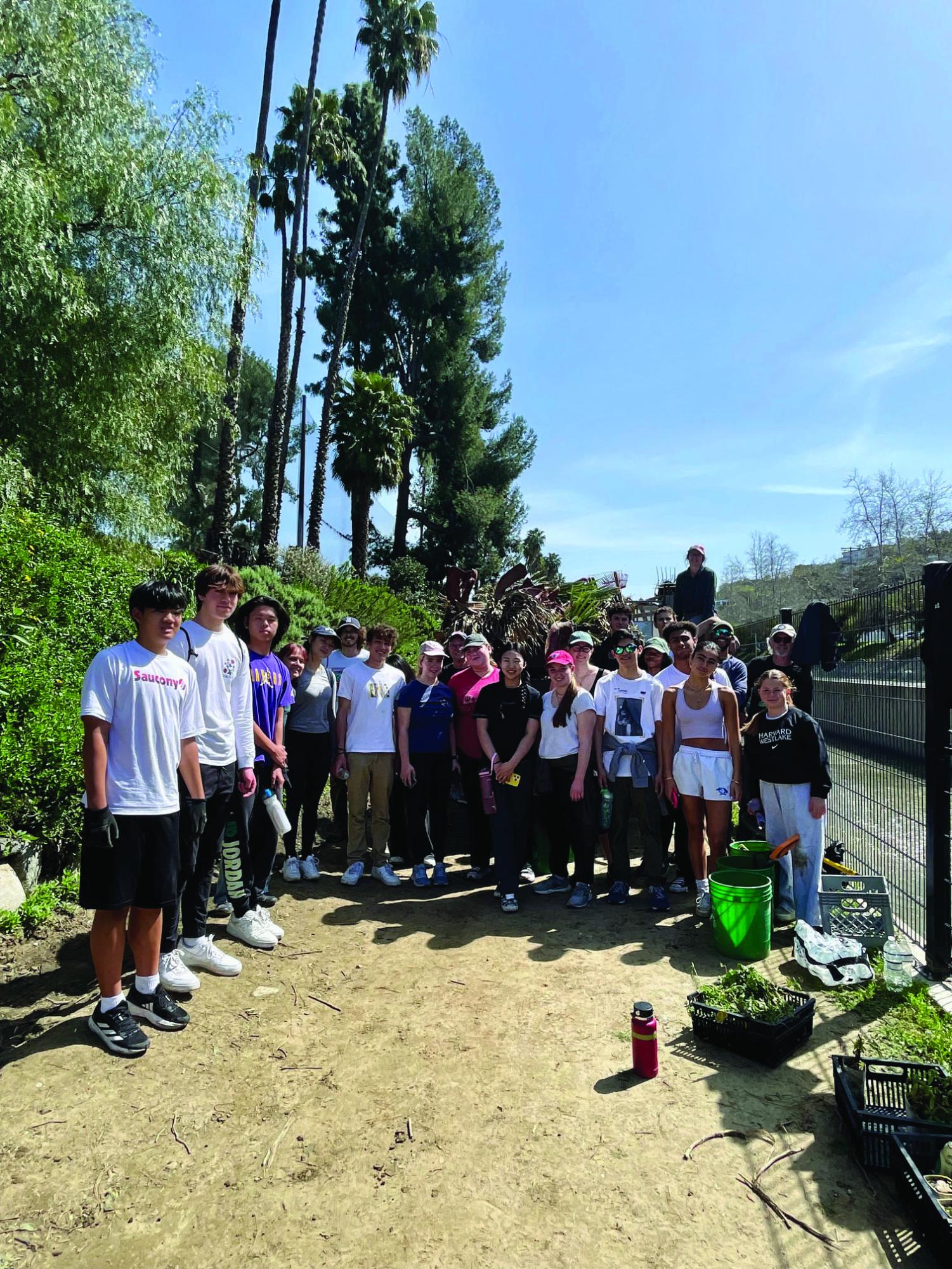 AP Environmental Science Students from Harvard-Westlake School Aid in Local River Clean-Up