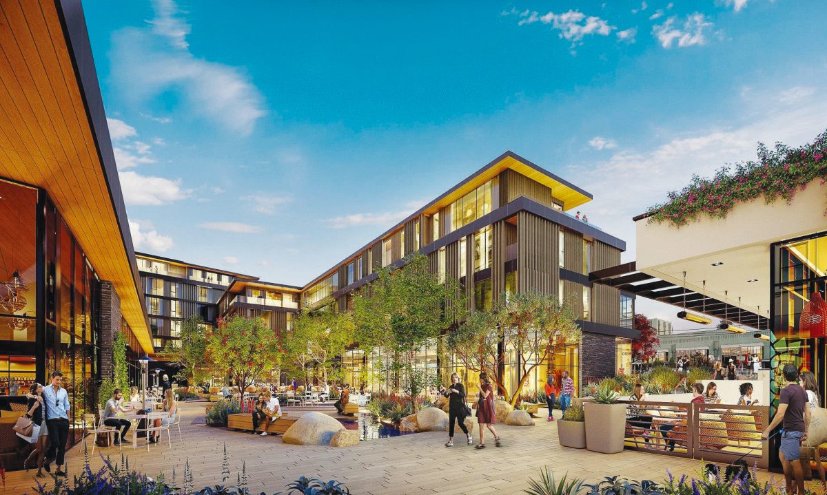 The new layout will include 520 apartment units, 78 of which are reserved for low-income tenants and 45,000 square feet of commercial space, according to the Los Angeles Daily News.