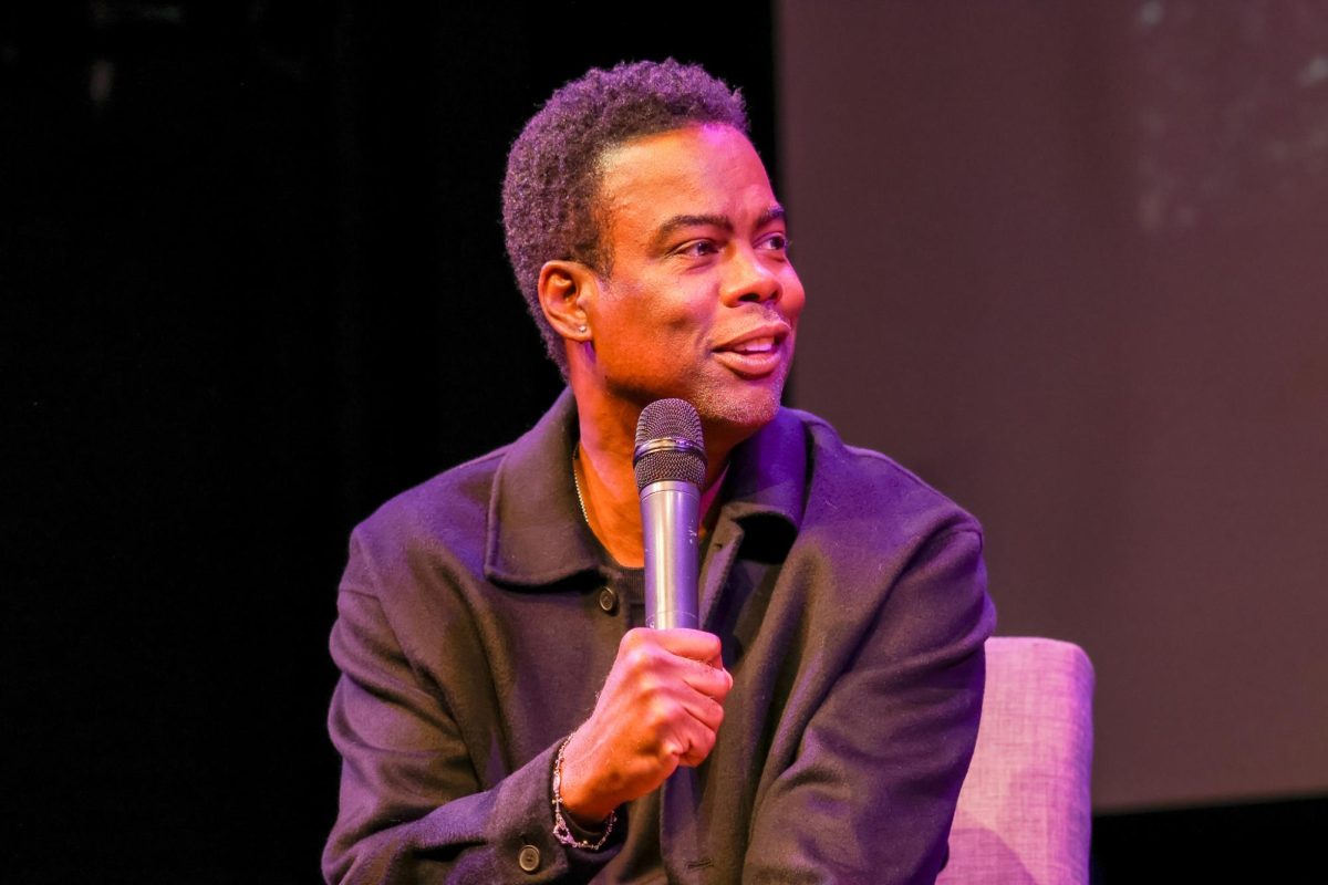 Chris Rock speaks in Rugby Auditorium in a event organized by the Art and Business Club. Rock is one of the most prominent speakers to visit the school in recent history.