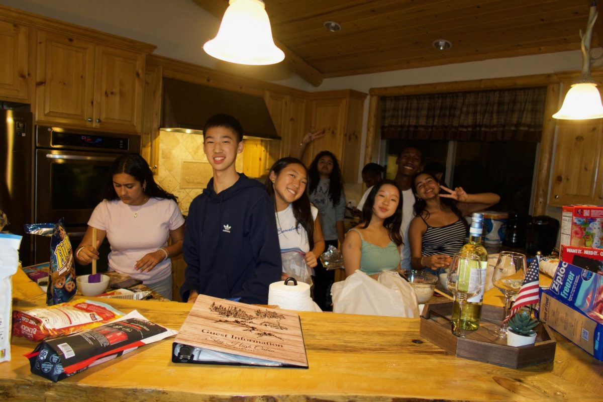 The 2025-2026 Prefect Council attends their annual retreat in Big Bear, California to promote bonding within the council. 
Left to right: Alex Yang '28, Sophie Ro '28, Samaya Sayana-Manchanda '26, Charlotte Im '27, Simren Bindra '27.