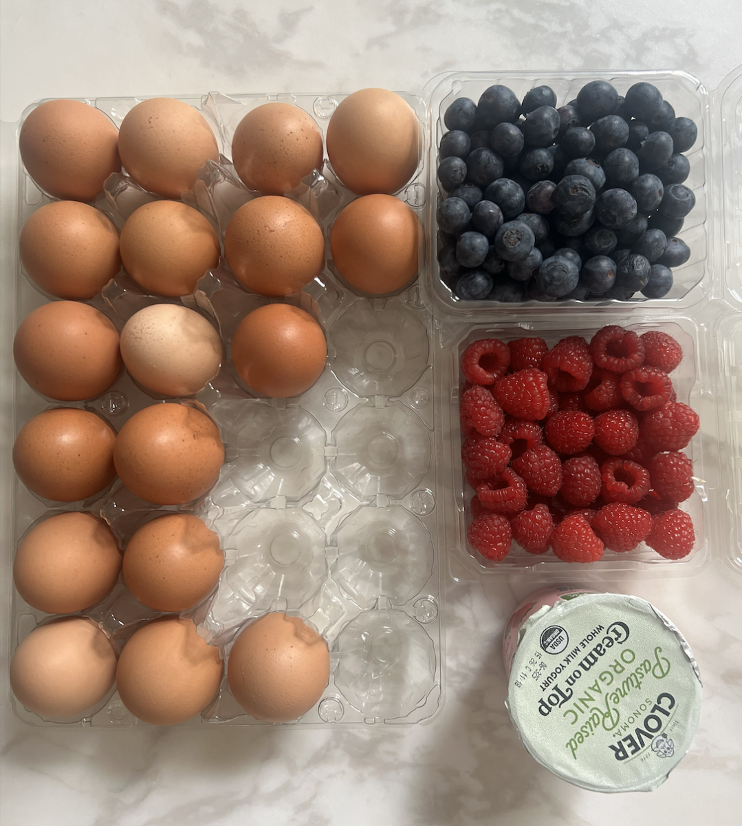 Groceries from the farmers market
